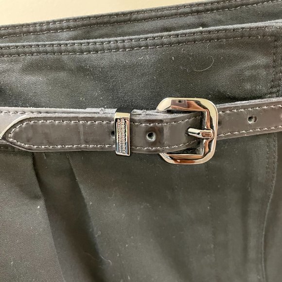 Burberry Black Pencil Skirt With Belt (10/M) - Picture 7 of 14